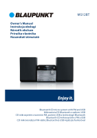 Blaupunkt MS-12-BT - Owners Manual 